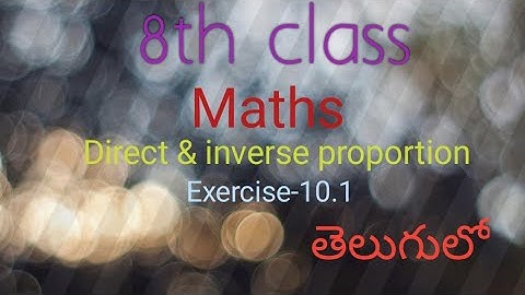 8th class maths 10th chapter exercise 10.1