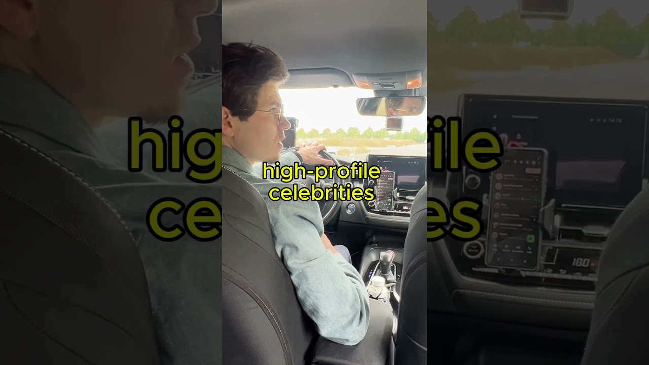 Uber driver means business .