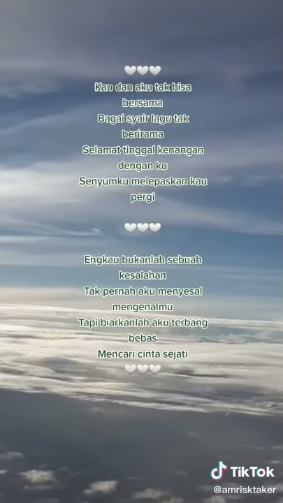 Kesayanganku , kau dan aku Tak bisa bersama