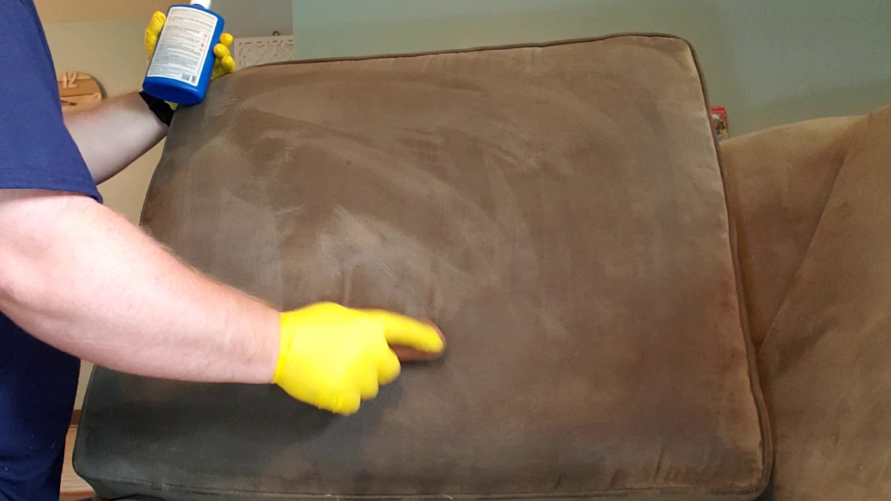 How To Clean Your Micro Suede Sofa Fabric - DIY Home Tutorial -  Guidecentral 