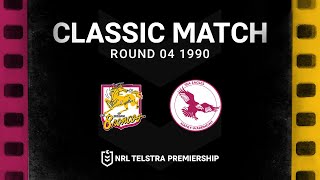 Two top four teams do battle in Brisbane | Round 4, 1990 Match Highlights | NRL