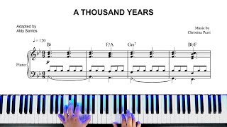 A Thousand Years - Christina Perri (Piano Cover) + Sheet music