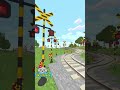 Trains & Railway Level Railroad crossings Minecraft 踏切 アニメ 電車 マイクラ ふみきり 068-04