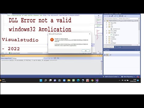 How To Fix .DLL is Not A Valid Win32 Application - Visual Studio 2022 ASP .NET