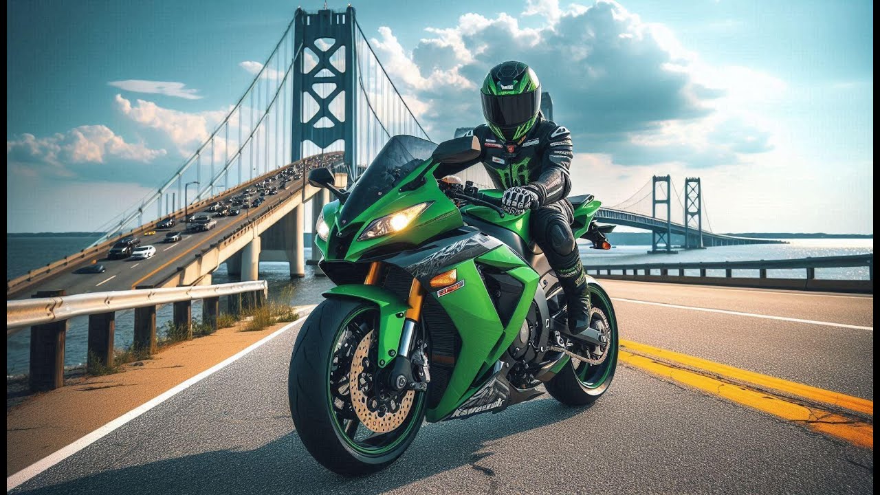 Windy Highway Ride: 2024 Kawasaki ZX-4RR Takes on Bay Bridge to