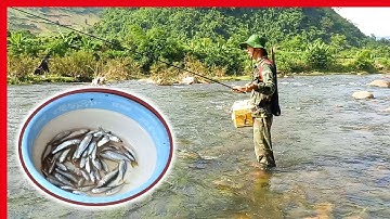 Câu Cá Mương Suối Gặp 2 Cô Gái Xinh Đẹp | Câu Cá Giải Trí Và Ẩm Thực