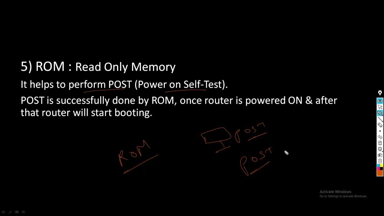 Router Components ROUTER RAM NVRAM ROM Flash Memory Free CCNA 200301 Course Day