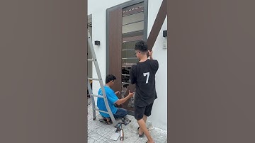 Thi công cửa cổng bằng thanh đa năng gỗ nhựa