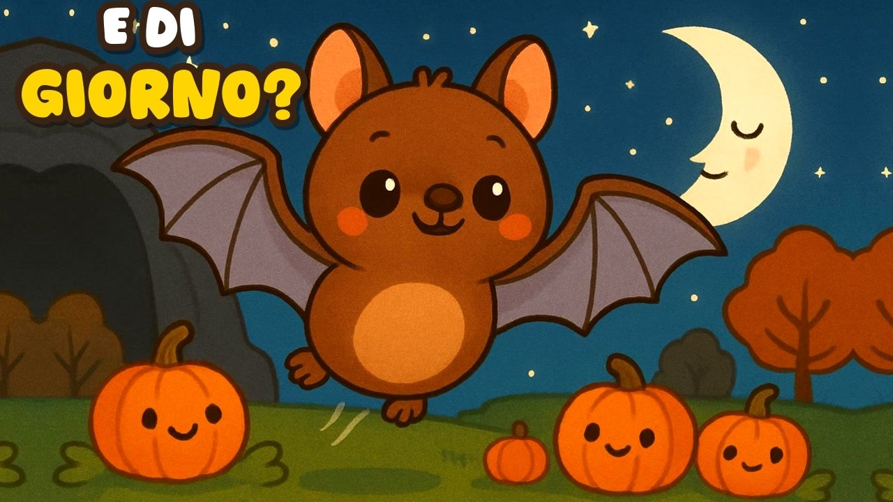 Canzone del Pipistrello per Bambini 🦇 A Testa in Giù! | Canzoni di Halloween per Bambini