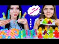 Asmr ufo wafers candy jelly straws jello cups  eating sounds lilibu