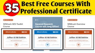 35 Best Free Professional Digital Marketing Courses with Certificates in 2020 #SEMRUSH