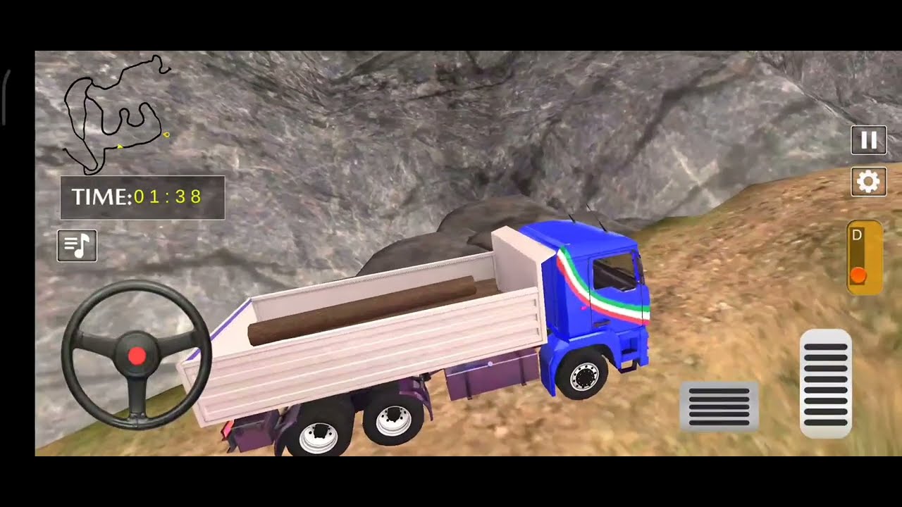 Indian offroad delivery truck || cargo service level offroad mode 11-13 