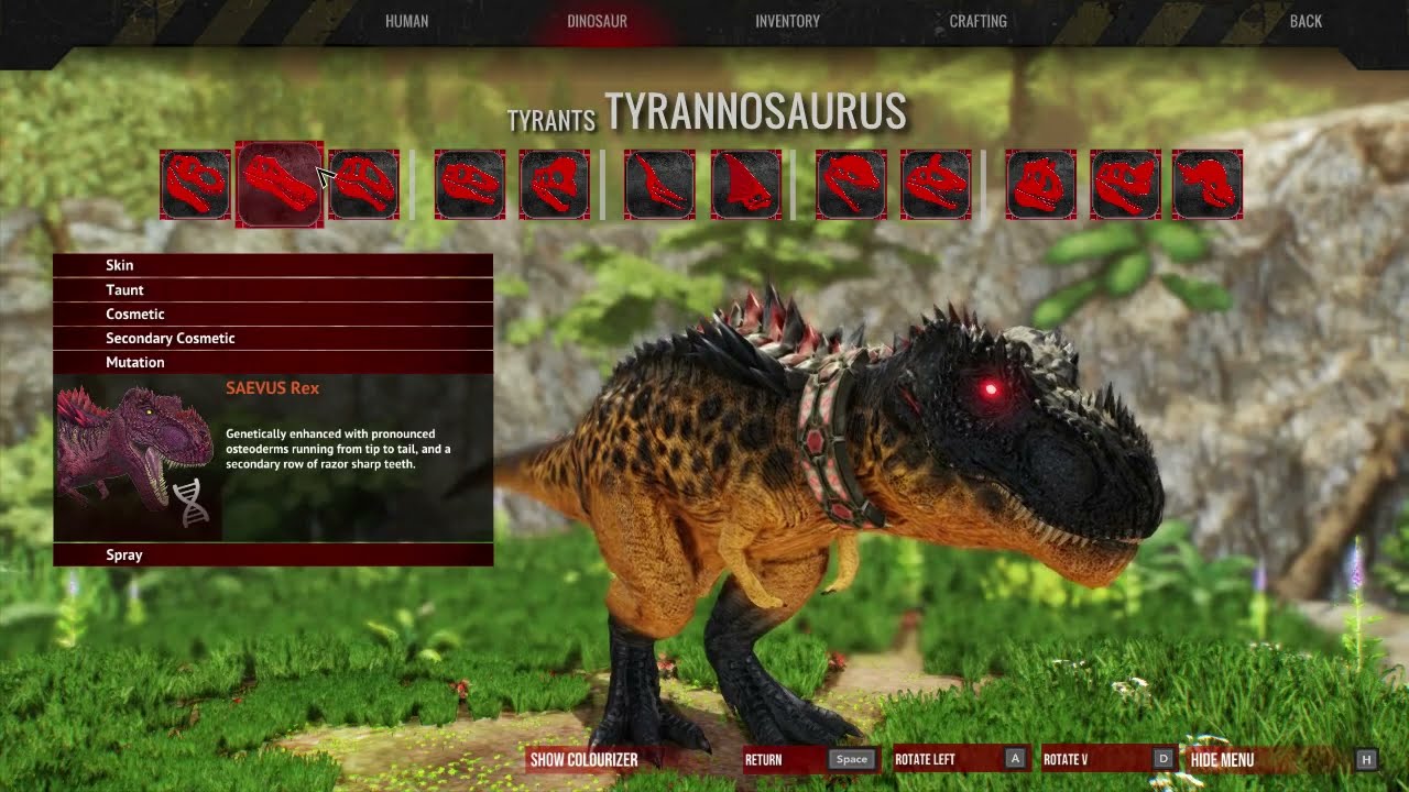 All my Dinosaurs skins/mutations - Primal Carnage: Extinction PC