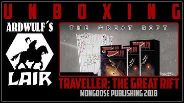 Unboxing Traveller The Great Rift (Mongoose 2018)