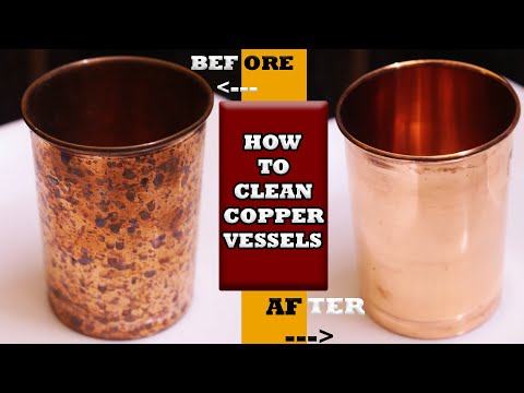 तांबे के बर्तन को कैसे साफ करें ||How to clean Copper Vessels || Best Copper cleaning method