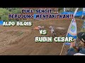 Duel sengit bikin panik  rubin cesar vs aldo bilqis teriakan penonton histerist