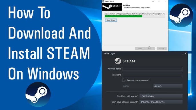 How to install steam 2020 latest, Windows 7, Windows 8, Windows 10