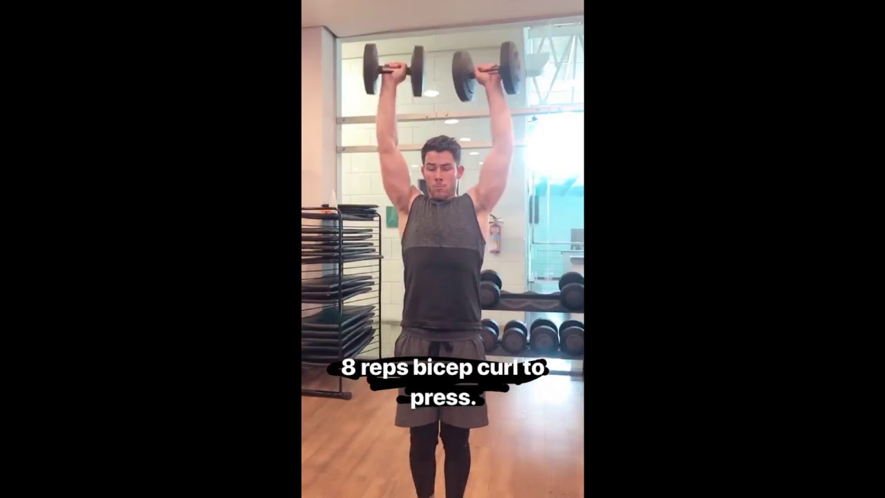 Exercise routine by Nick Jonas. YouTube