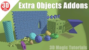 Blender 2.82 Addons - Extra Objects