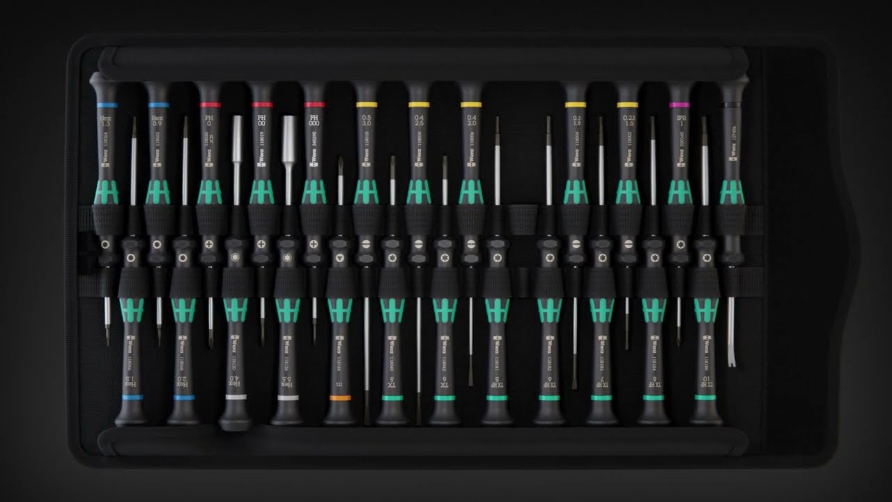 Комплект отвертки за електроника Kraftform Micro Big Pack 2, 29ч, 05134027001, WERA