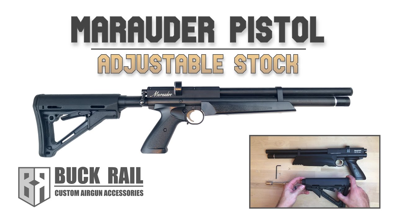 Benjamin Marauder Pistol Adjustable Stock Installation YouTube