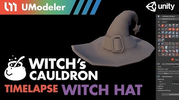 3D Modeling in Unity - Timelapse of a Witch Hat in the Witch