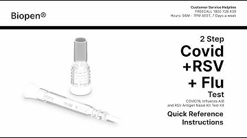 Biopen® COVID-19, Influenza A/B & RSV Antigen Nasal Test Kit Instructions