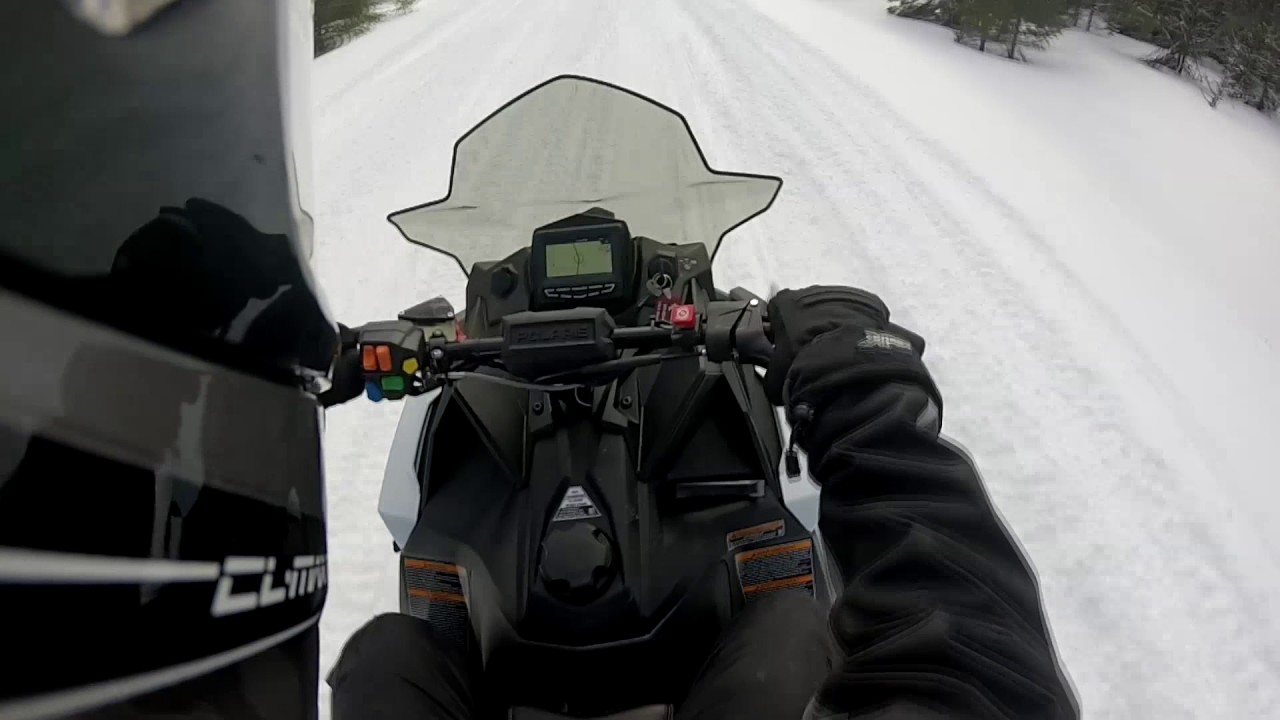 Upper Peninsula Riding Snowmobiles YouTube