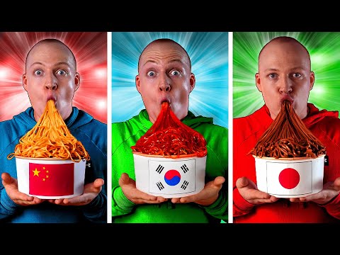 Chinese vs Korean vs Japanese Noodles