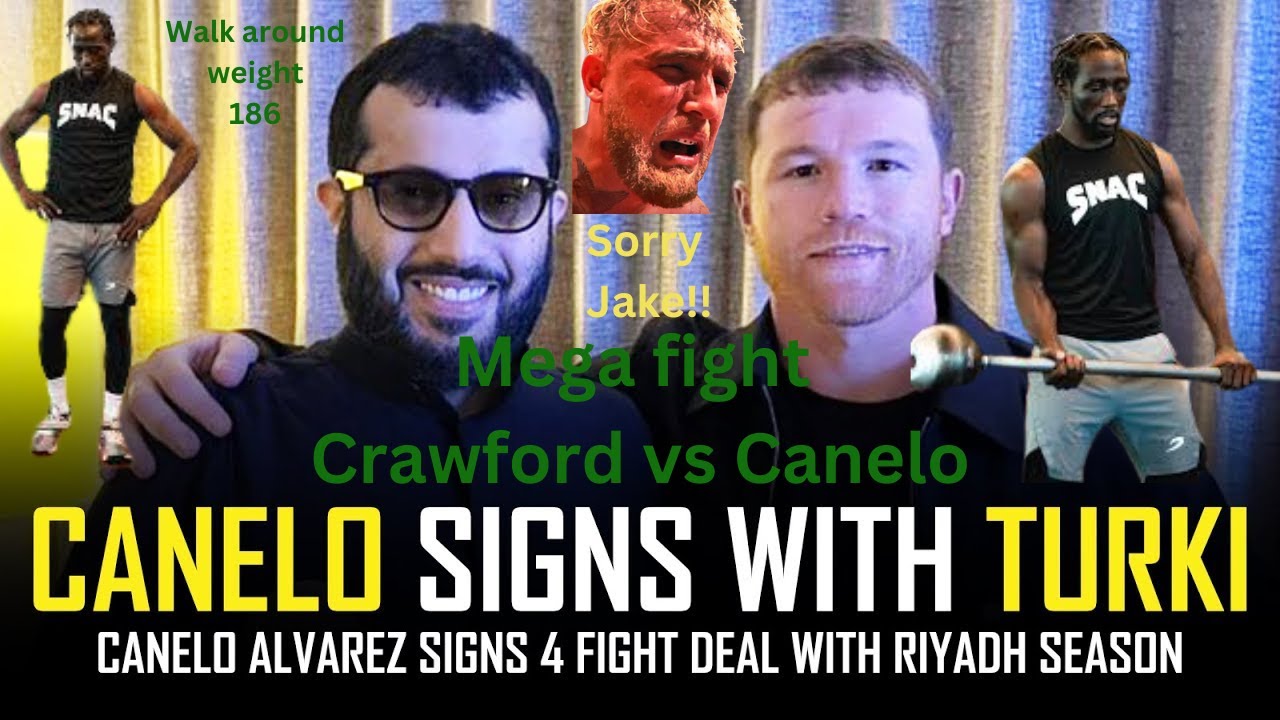 Terence Crawford showoff walk around weight Canelo finesse Jake Paul