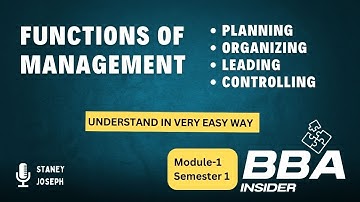 Functions of Management: Planning, Organizing, Leading, and Controlling Explained