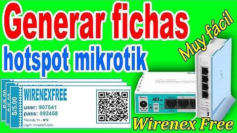 Crear fichas de tiempo corrido y pausado con wirenexfree | hotspot mikrotik