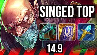 SINGED vs KARTHUS (TOP) | Rank 6 Singed, Comeback, 1100+ games | EUW Grandmaster | 14.9