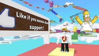 Roblox Parkour Escape Homer Simpson Obby - Parte 2