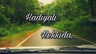 Miniatura del video "Kaagadada doniyalli | Hadiyali hekkida |Thirthahalli road | kannada song | WhatsApp status | Travel"