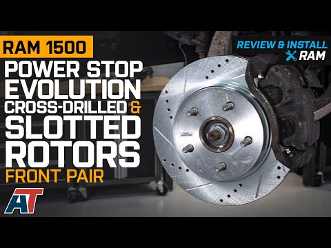 2002-2018 RAM 1500 Power Stop Evolution Cross Drilled & Slotted Rotors - Front Pair Review & Install