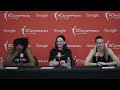 Sandy Brondello, Sabrina Ionescu, and Jonquel Jones Press Conference | Liberty vs. Aces