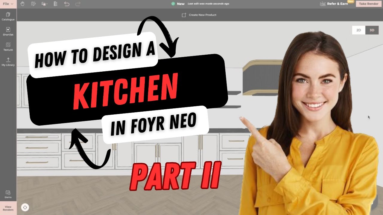 How to design a kitchen from 'Catalogue' in Foyr Neo | Step-by-Step ...