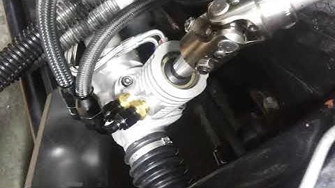 Chevy OBS build Power Rack & Pinion steering updated shaft & custom hoses install in a  1993 C1500