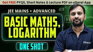 Basic Maths, Logarithm One Shot : All Concepts & PYQs | JEE Main & Advanced | JUNOON 2026 | eSaral