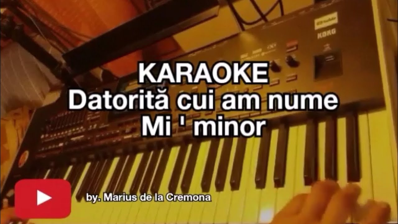 🕳️Datorită cui am nume (Mi ' min) - KARAOKE (cover Cristian Bănățeanu)