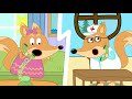 The Fox Family and friends mermaid swimming and patrol mission adventure - cartoon for kids #908