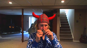 auld lang syne on c chromatic harmonica