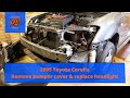 2005 Toyota Corolla headlight replacement (includes how to remove front bumper)