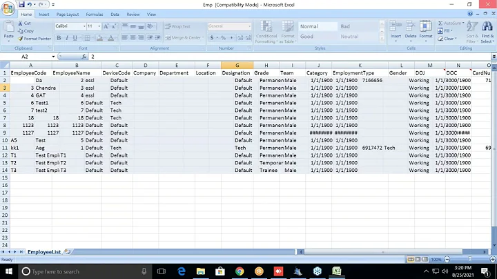 22 eTime TrackLite Desktop Software How to Export & Import Employee Details
