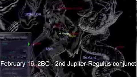 Birth of Jesus -Triple conjunction of Jupiter and Regulus