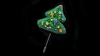 Christmas Tree Brooch. Tutorial