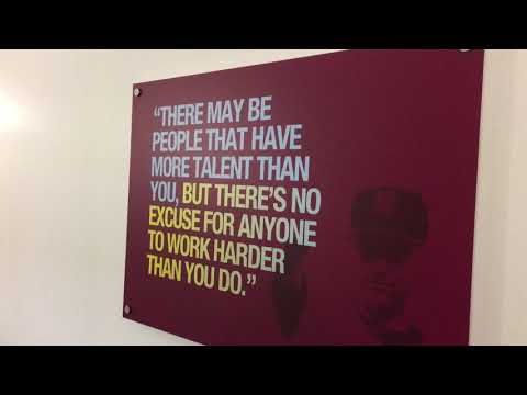 At Burnley FC’s training centre