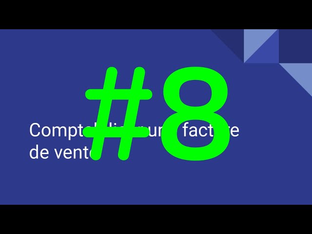 BAC STMG gestion et finance enregistrer une facture de vente