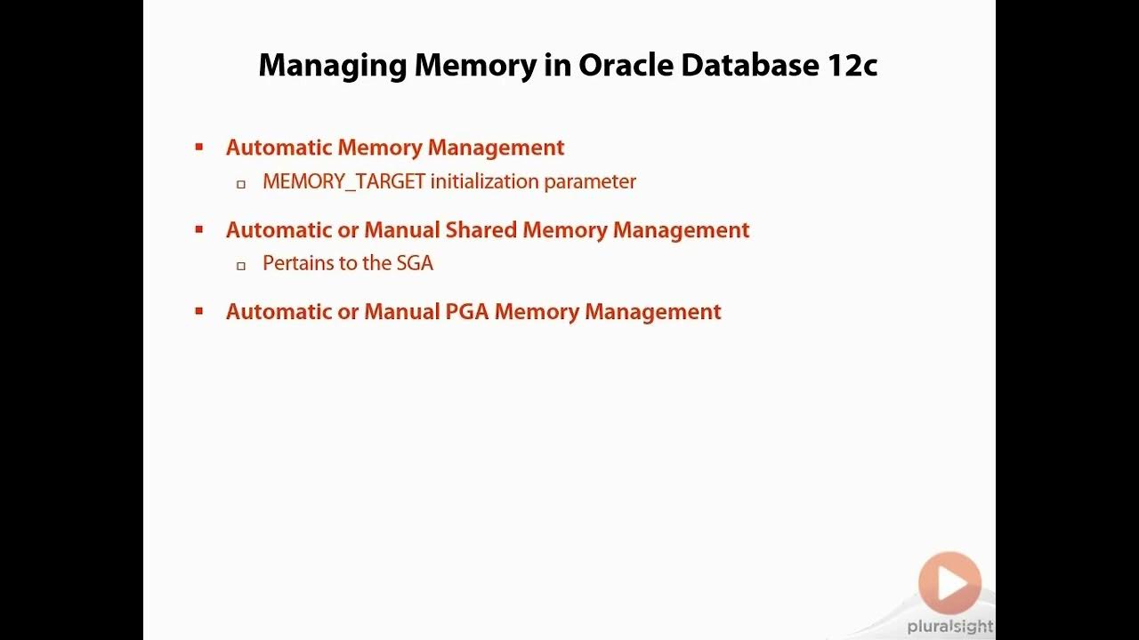 01 09 Managing Memory in Oracle Database 12c - YouTube